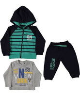 Trening bebe baieti, Lion, trei piese, bumbac